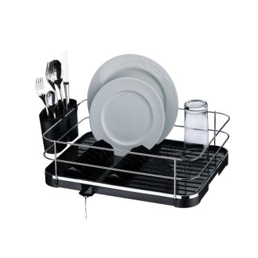 Imagem de Escorredor De Louças Preto E Cromado Para 12 Pratos Future