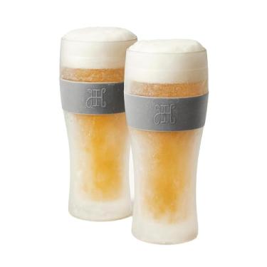 Imagem de Copos de cerveja Frozen Pint – Refrigerador congelável, presente de aniversário para ele, homens, pai, rapazes, copos refrescantes acrílico inquebrável de 350 ml, presente de vidro isolado de parede