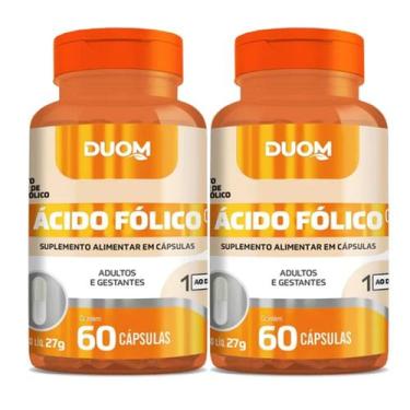 Imagem de Acido Folico (B9) 60cps 250mg (1 ao dia) Duom - Elo Natural