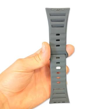 Imagem de Pulseira AirFlow LTimports compativel com Apple Watch Ultra 2 49mm, Watch 46mm S10, Watch 45mm S9/8/7, Watch 44mm S6/5/4/SE, Apple Watch 42mm S3/2/1 (LT-Carbon)