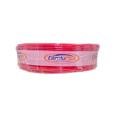 Imagem de Cabo Flexivel 4mm Rolo 100 Metros Fio Elétrico - Conduflex, Vermelho