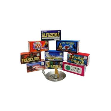 Imagem de Kit Porta Defumador + 1 Caixa De Defumar Anjo Da Guarda