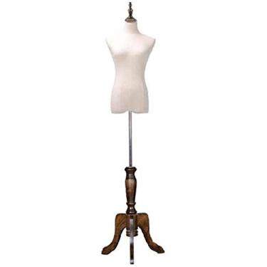 Imagem de CUTPOIY Manequim de alfaiate feminino manequim manequim manequim busto para vendedores de roupas ou exibição ou fotografia (#7 pequeno)