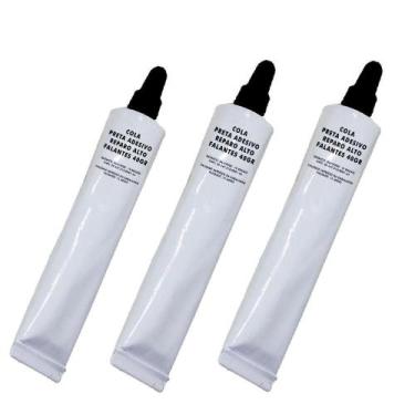 Imagem de Kit 3 Cola Preta Adesivo De Reparo Alto Falantes 40Gr - Sbrix