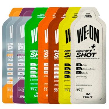 Imagem de Kit 7x Saches WE ON Energy Shot Gel Repositor - 1x de Cada