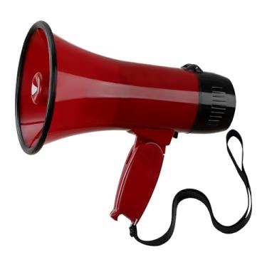 Imagem de Flydot Megafone Bullhorn com alça, potência de 20 W, branco e preto (vermelho)