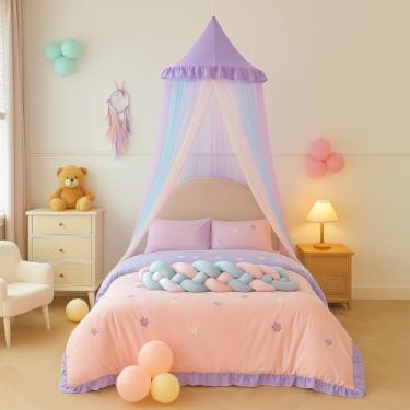 Imagem de YOOJEE Mosquiteiro para cama, viagem, mosquiteiro, dossel para cama queen ou king size, berço de bebê, tamanho solteiro