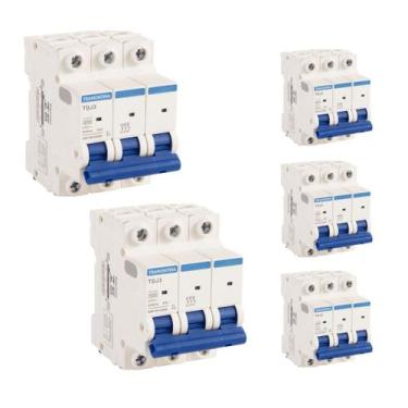 Imagem de 5 Disjuntor Tramontina 3P Tripolar TDJ3 32A Curva C