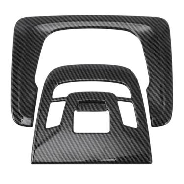 Imagem de VekAuto Moldura de acabamento de farol moldura de farol decoração de capa de farol para Toyota Corolla 2022-2024 fibra de carbono preto ABS 1 conjunto primeira fileira