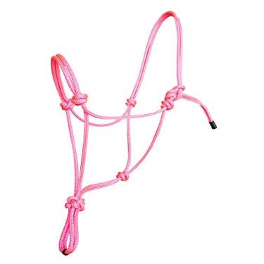 Imagem de Cabides de corda de cavalo – 11 tamanhos – miniatura, potro, desmame, pônei, espiga/árabe, cavalo, sangue quente, calado e personalizado (miniatura, rosa)