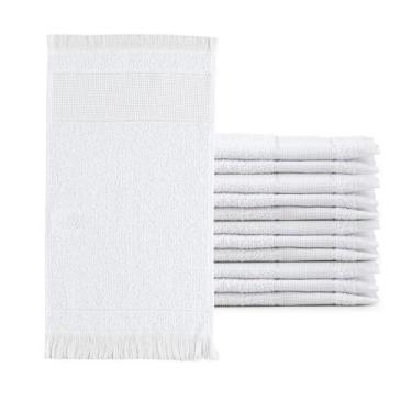 Imagem de Kit 12 Toalha Manicuri Lavabo Academia Fitness Treinar Branc - Dianell