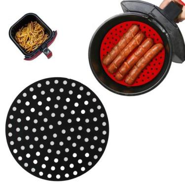 Imagem de Forma Airfryer De Silicone Tapete Reutilizável Antiaderente - Shop Mix