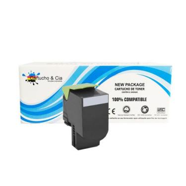 Imagem de Toner Compatível Cx310 Cx410 Cx510 Preto 80c8sc0 4k - Cartucho & Cia