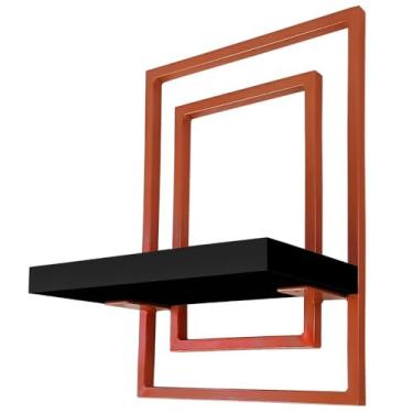 Imagem de Prateleira Quadro Nicho de Parede Decorativo Torun - cobre/preto