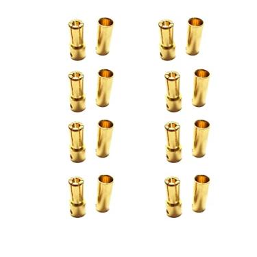 Imagem de skrnrhrery Banana Bullet Connector Male Female Plug, Compatible with RC Car Boat Drone Battery ESC Motor Battery Equipment Motor Parts (5.0mm) 8 Pairs