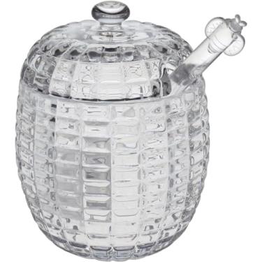 Imagem de MELEIRA 11x8x8cm 170ml VIDRO TRANSPARENTEARENTE COM COLHER