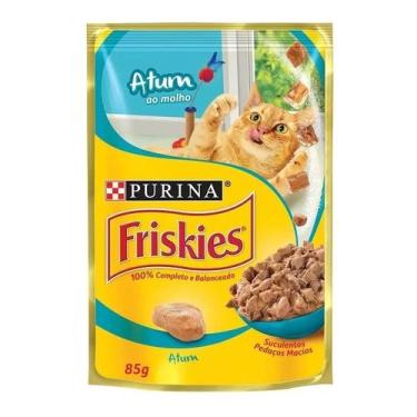 Imagem de Kit c/ 6 Alimento Friskies Racao Umida Ao Molho para gato