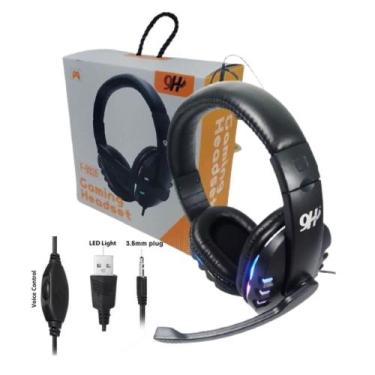 Imagem de Fone de Ouvido Gamer Headset RGB Led Plug P3 com Microfone - Usb Led -