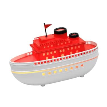 Imagem de Bothyi Umidificador para de cruzeiro, saídas de névoa duplas, difusor de óleos essenciais multifuncionais românticos, difusor de aromas para sala de, Vermelho Branco