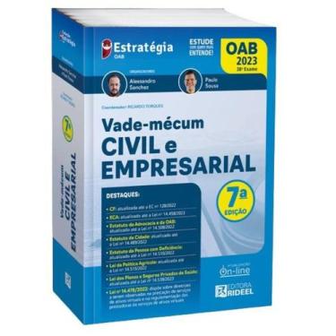 Imagem de Vade Mecum Civil e Empresarial - Estratégia - 7ª Edição/2023 - RIDEEL 