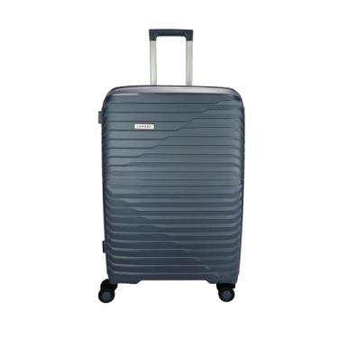 Imagem de Mala Média 23kg Lansay Cinza expansível Linha Orium Rodas 360° Tsa