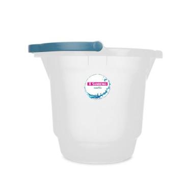 Imagem de Balde Plástico Transparente com Alça 15L Hydrus Sanremo