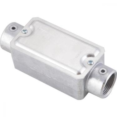 Imagem de Condulete fixo 3/4" tipo "C" - com tampa / rosca BSP / sem pintura - T