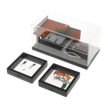 Imagem de JunZheHub Caixa para Exibir Modelo de Carro Fundido 1/64, Cenário Miniatura de Estrada, Style B, Tamanho real