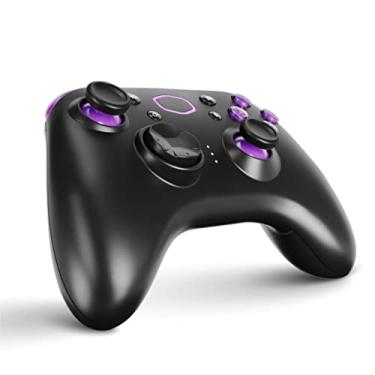 Imagem de Cooler Master Storm Controlador de jogos sem fio, motores de vibração, D-Pad híbrido, bateria de 40 horas, sem fio, Bluetooth 5.0, PC compatível com USB-C com fio, Android (CMI-GSCX-BK1)