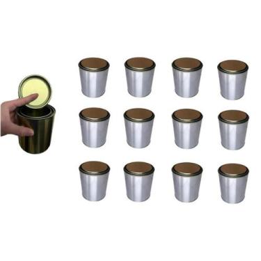 Imagem de Kit 12 Lata Vazia 900ml Artesanato Carne Banha Tinta B.Agua - Parafutr