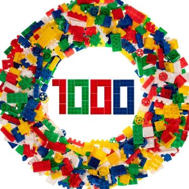 Imagem de Blocos de Montar Infantil Educativo Happy Blocs com 1000pçs