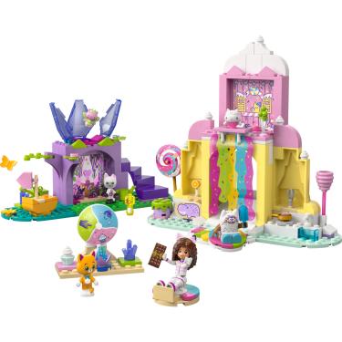 Imagem de LEGO® Gabby's Dollhouse - Sweet Treat Mountain e Kitty Garden