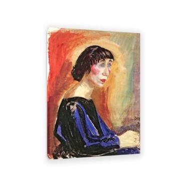 Imagem de SDYJ6GSW Otto Dix Print on Canvas Retrato Pinturas otto Dix arte de parede arte de arte famosa Cartazes para decoração de parede para quarto sala de estar 70 x 50 cm (71.1x50.8 cm) sem moldura