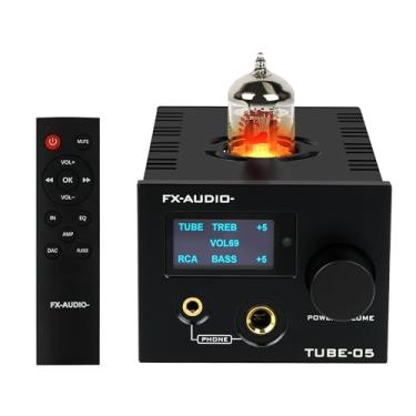 Imagem de FX-Audio - TUBE-05 Aspirador HiFi 12AU7/ECC82 Tubo de Fone de Ouvido Amplificador para Baixo EQ de Agudos Pré-amplificador, para fone de ouvido 30-600Ω, com controle remoto