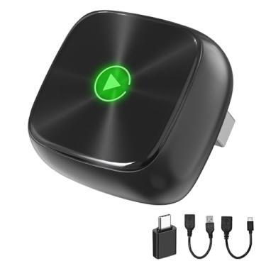 Imagem de HISSIMO Adaptador sem fio para carro 2025 para Apple Carplay e Android, acessórios de carro (preto, estilo 1)