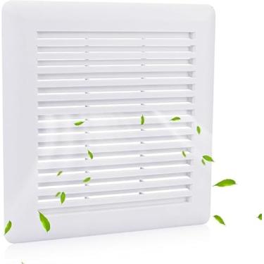 Imagem de C350GN Capa de grade de plástico para banheiro com molas para ventiladores 695 e 696N, substituição S97017068 para exaustão Br-oan Nu-tone de montagem na parede ou grade do ventilador de ventilação do