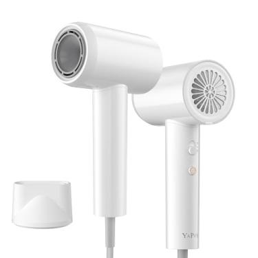 Imagem de YAPOY Secador de cabelo, secador de cabelo iônico de 200 milhões, secagem rápida de 110.000 RPM, frizz reduzido, controle térmico inteligente, baixo ruído, leve para adultos/crianças/cães, casa/hotel