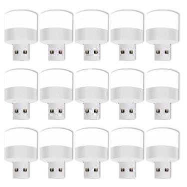 Imagem de 15 Mini Luminária De Mesa LED Conexão USB Luz Para Notebook Leitura - 