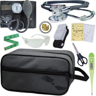 Imagem de Kit Academico Enfermagem Premium Preto Completo - Love Saude, GRAFITE 