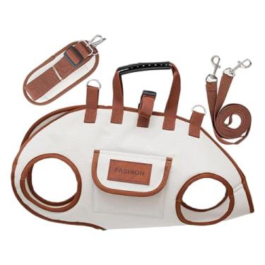 Imagem de IEUDNS Transportadora para filhotes, peitoral para cães, alça removível, alça de ombro ajustável e respirável, confortável para atividades ao ar livre, M