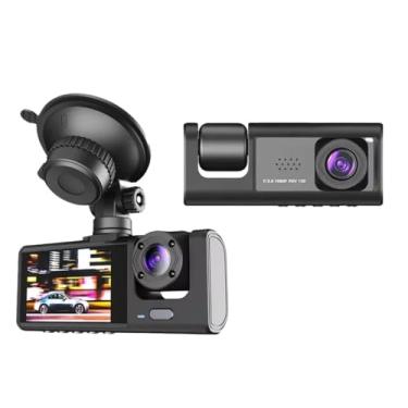 Imagem de Câmera Veicular Automotiva Gravadora Para Carro 3 Câmeras Frontal Interna E Traseira 1080p Full HD Com Tela 2 Polegadas Para Veículos de Aplicativo Taxi Swave