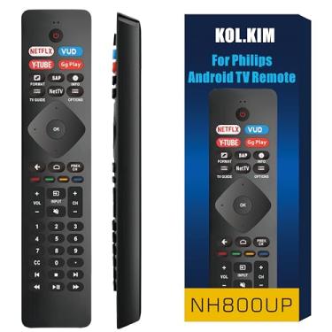Imagem de Substituição do controle remoto universal de TV Philips SmartTV para substituição do controle remoto Phillips TV Phillips 4K UHD Android Smart TVs (NH800UP)