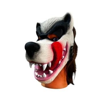 Imagem de Fantasia Máscara Lobo Mau Gigante Dentes E Língua De Fora