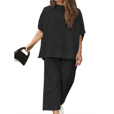 Imagem de Conjunto de roupas esportivas Beautife Women's Plus Size, 2 peças, pre