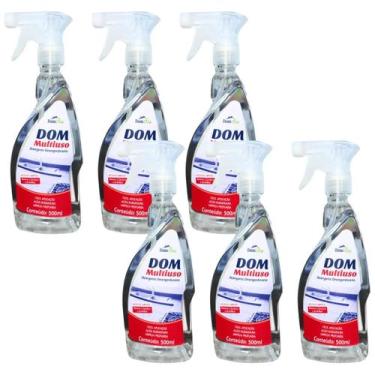Imagem de Kit 6 Multiuso Detergente Desengordurante DomLine 500ml - Super Dom