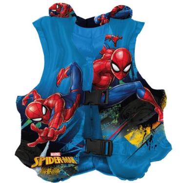 Imagem de Colete Homem Aranha Inflavel Infantil Boia Spider Man Marvel - Etitoys