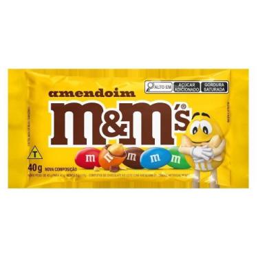 Imagem de Chocolate M&M Amendoim 40g - Embalagem com 18 Unidades
