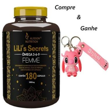 Imagem de Compre Ganhe Chaveiro Omega Mulher 180 caps 3 6 9 Óleo Linhaça Borrage