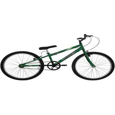 Imagem de Bicicleta de Passeio Ultra Bikes Esporte Rebaixada Aro 24 Reforçada Freio V-Brake Sem Marcha Verde