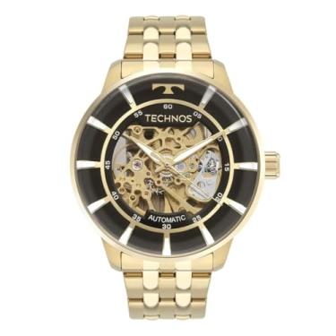 Imagem de Relógio TECHNOS masculino Automático dourado G3265AA/1P